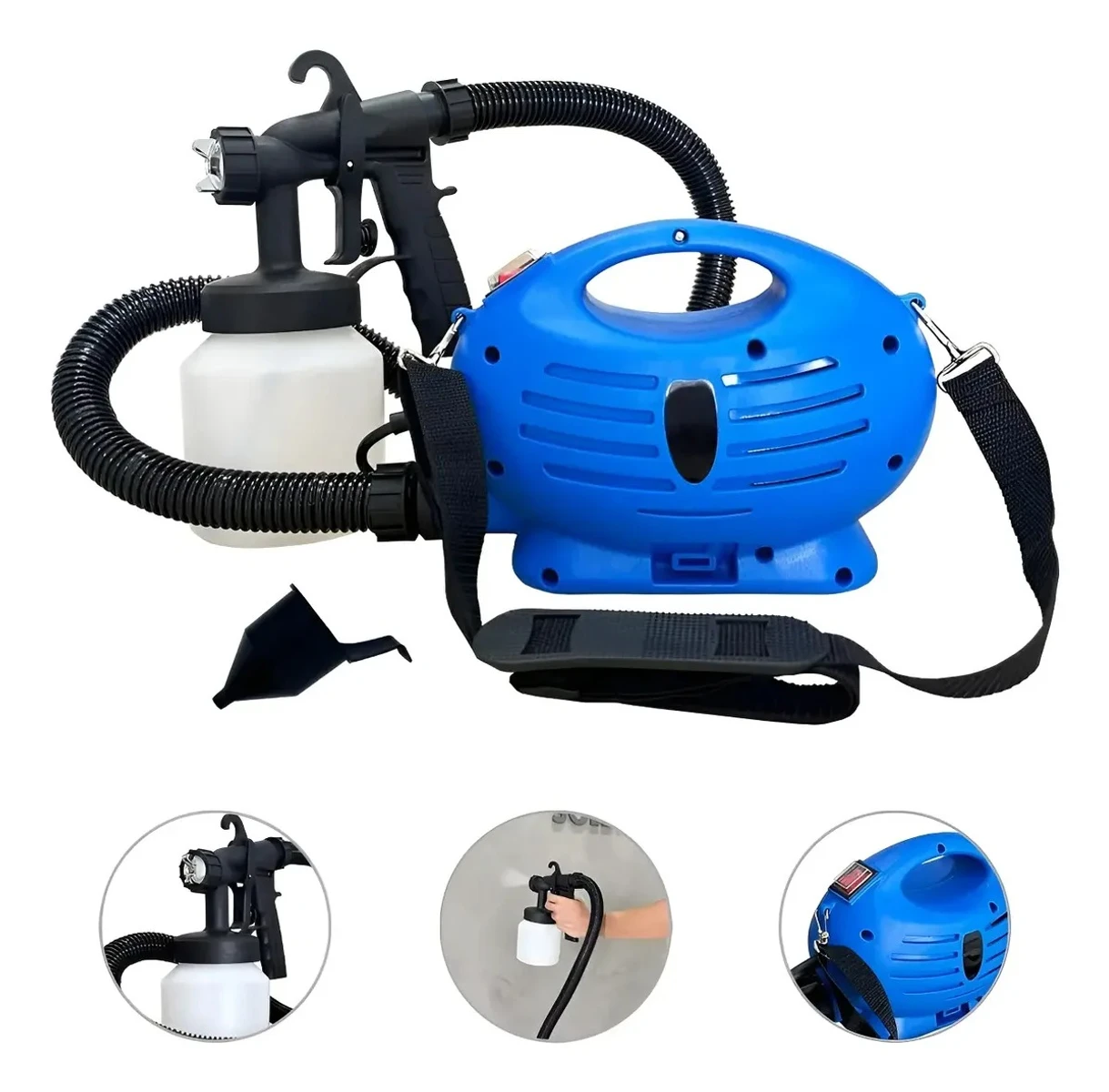 Máquina Pintar Eléctrica Pistola 800ml Pulverizador 650w 