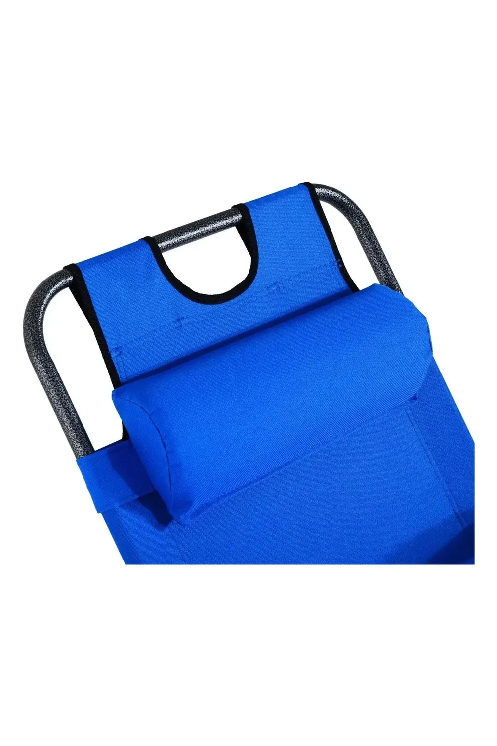 Silla Reposera Plegable Reforzada Playa Camping Piscina AZUL CLARO
