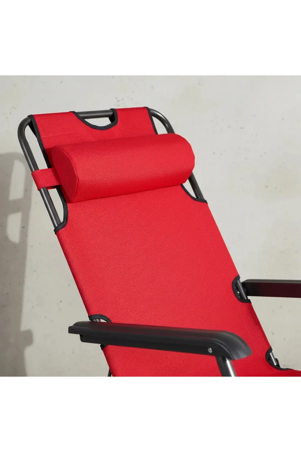 Silla Reposera Plegable Reforzada Playa Camping Piscina ROJA