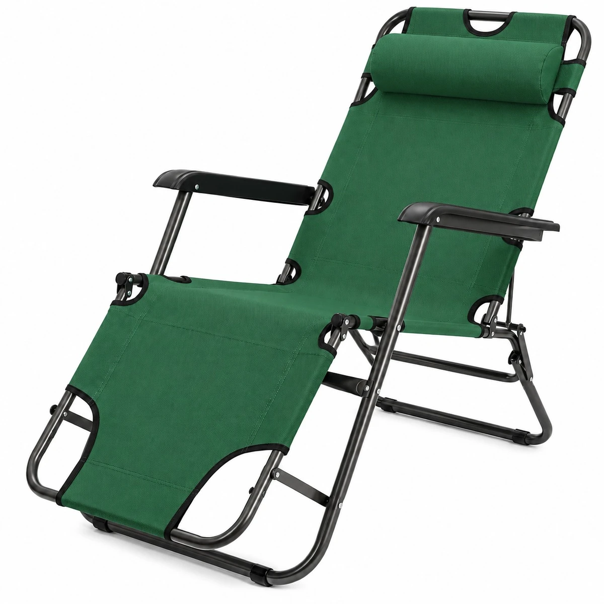 Silla Reposera Plegable Reforzada Playa Camping Piscina - VERDE 