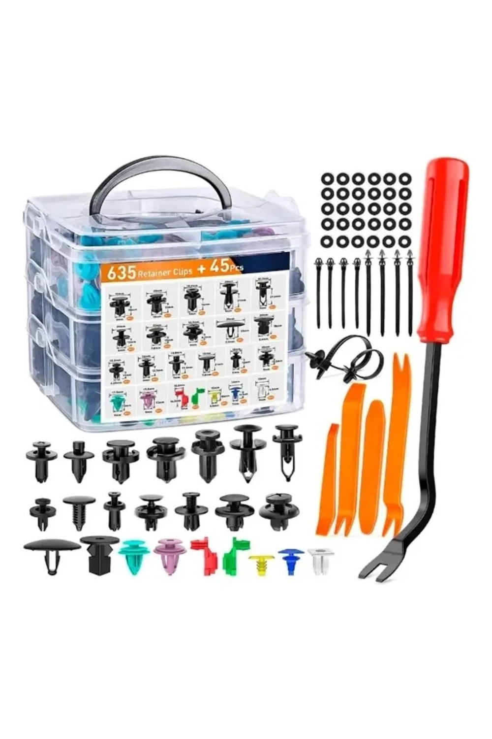 Kit Broche Grampa Gancho Tapizado Puertas Vehículos 680 Pizs Kit Broche Grampa Gancho Tapizado Puertas Vehículos 680 Pizs