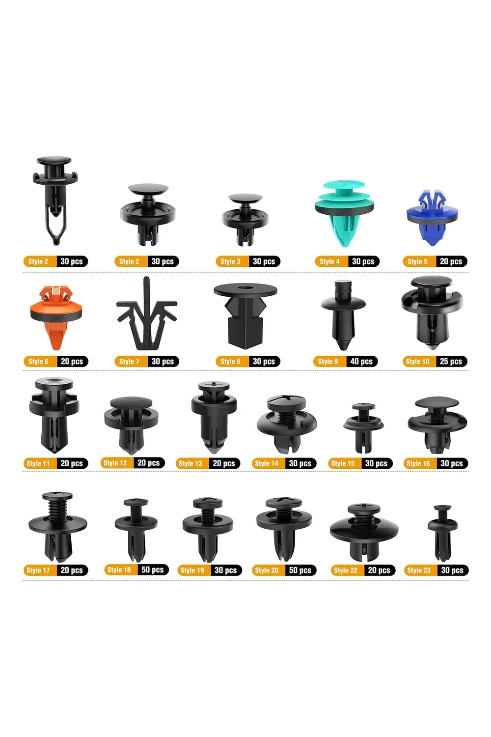 Kit Broche Grampa Gancho Tapizado Puertas Vehículos 680 Pizs Kit Broche Grampa Gancho Tapizado Puertas Vehículos 680 Pizs