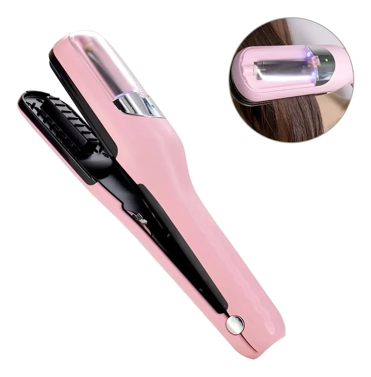 Maquina Corta Puntas Dañadas Pelo Bateria Recargable Premium - ROSA 