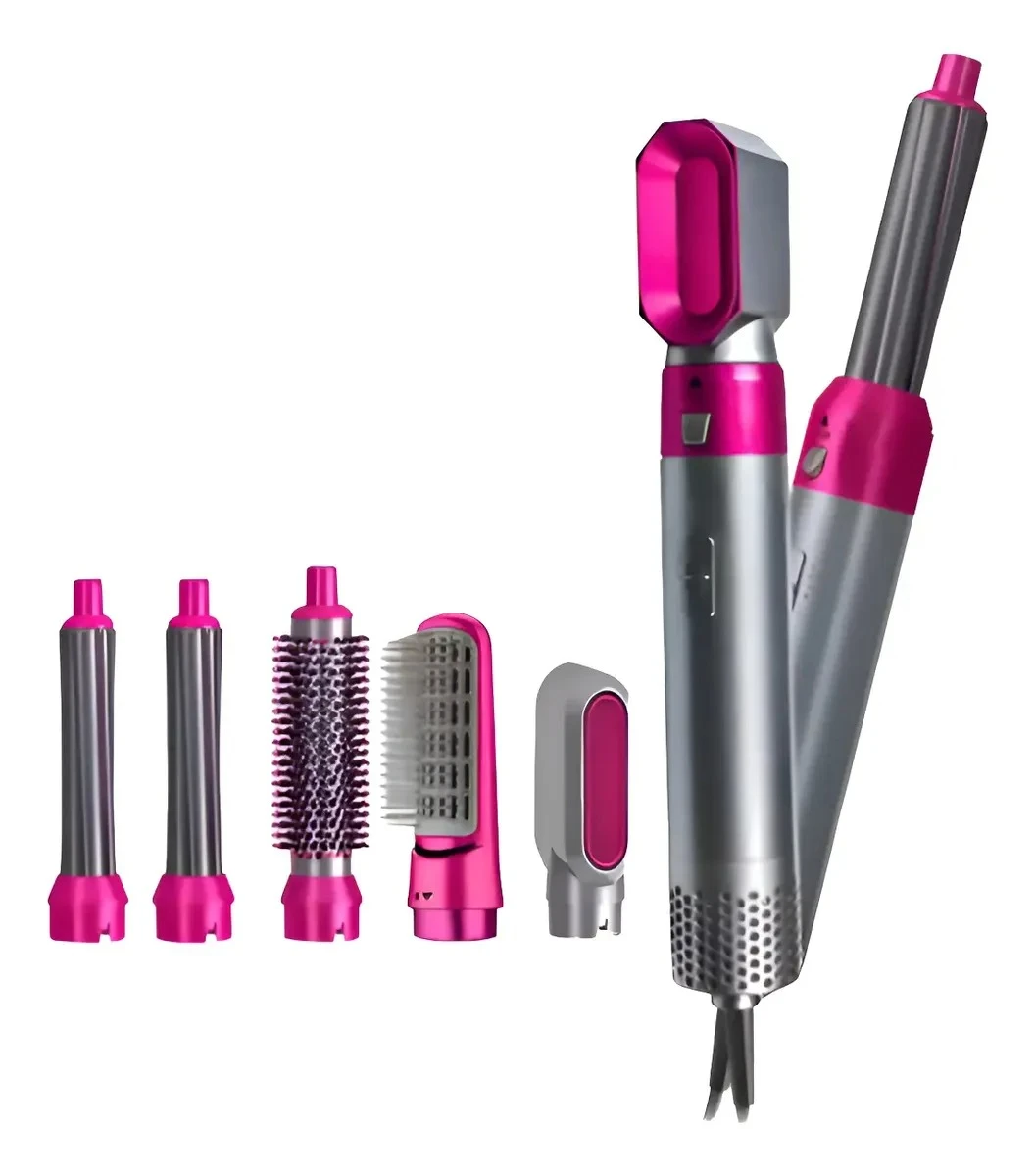 Cepillo Secador Moldeador Pelo Alisado Rizado Volumen 5 En 1 