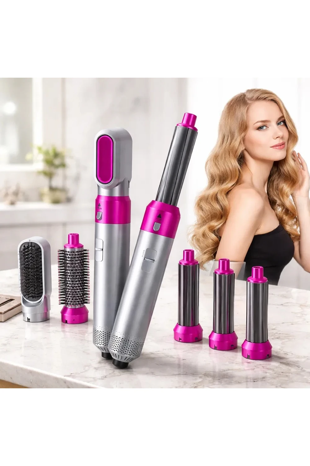 Cepillo Secador Moldeador Pelo Alisado Rizado Volumen 5 En 1 Cepillo Secador Moldeador Pelo Alisado Rizado Volumen 5 En 1