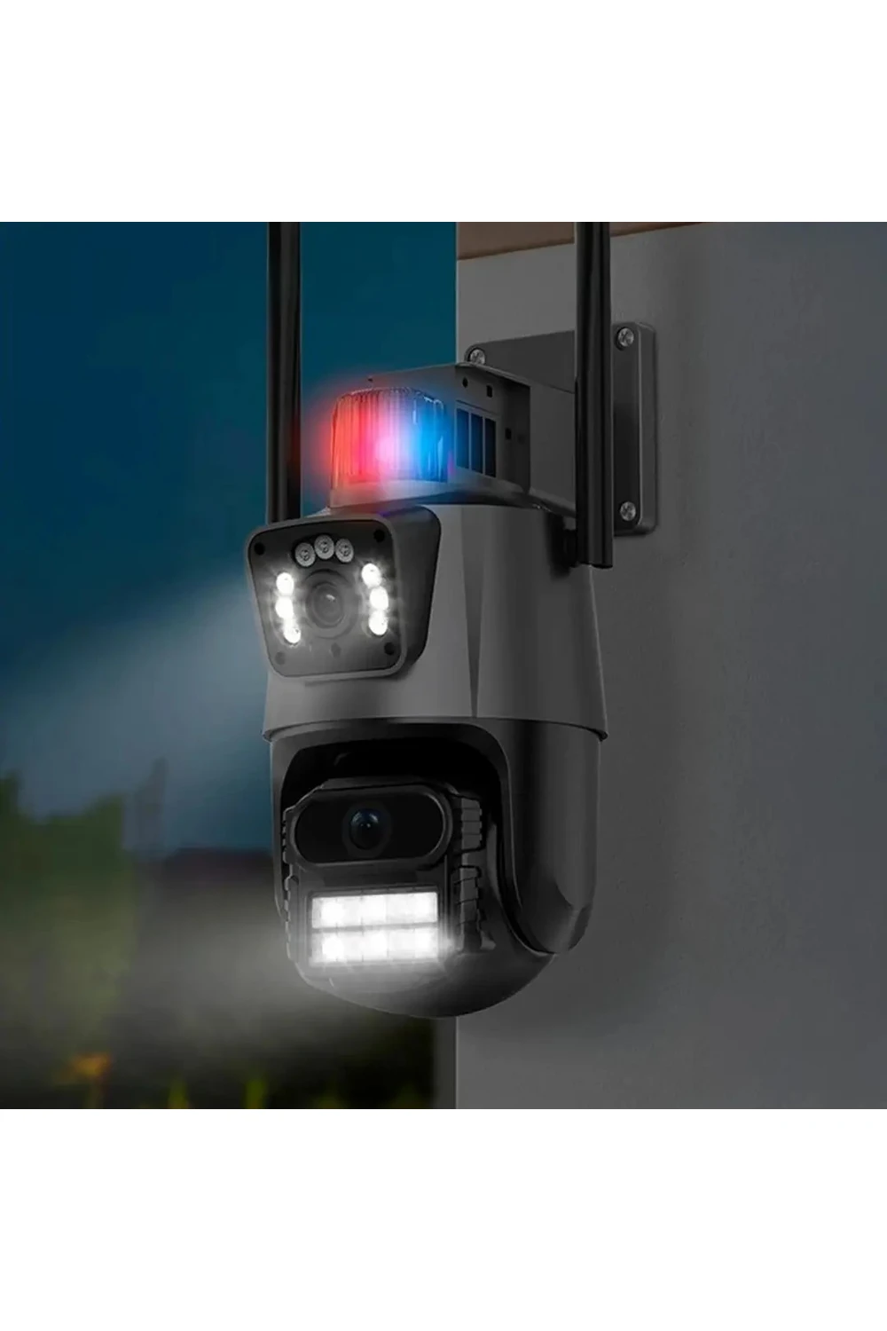 Cámara De Seguridad Ip Wifi Doble Lente Con Alarma Exterior Cámara De Seguridad Ip Wifi Doble Lente Con Alarma Exterior
