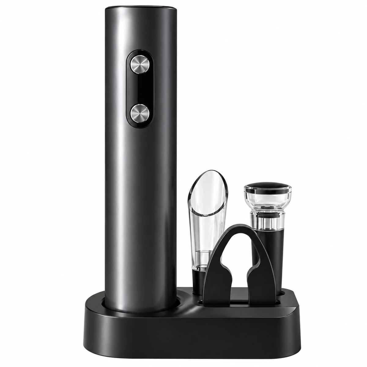 Destapador De Vino Sacacorchos Eléctrico Portátil Kit 5 Piezas En Caja 