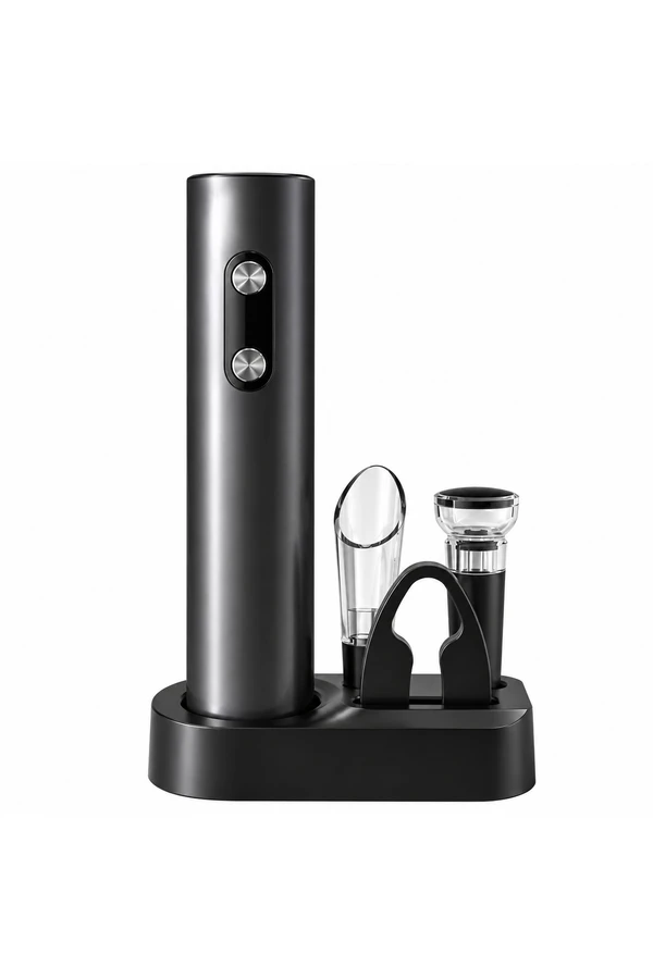 Destapador De Vino Sacacorchos Eléctrico Portátil Kit 5 Piezas En Caja Destapador De Vino Sacacorchos Eléctrico Portátil Kit 5 Piezas En Caja