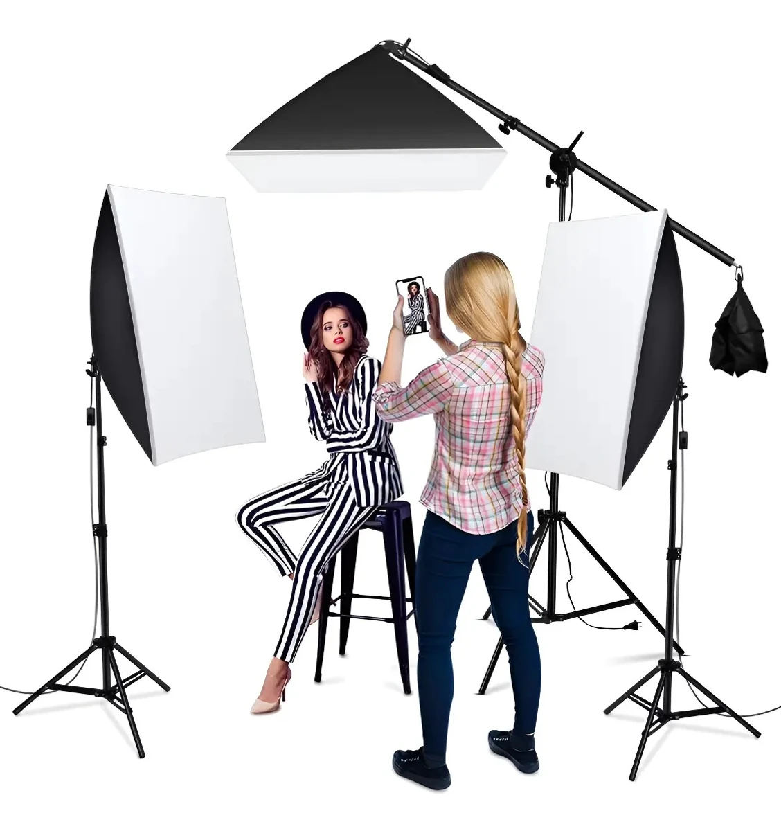 Softbox 50x70 Luz Lampara Difusora Para Fotografía Y Video 