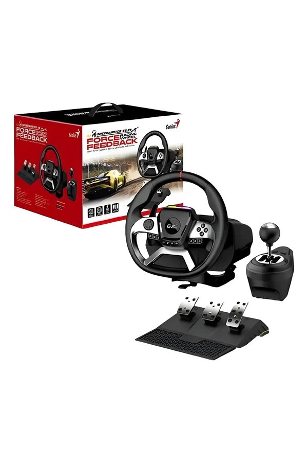 Volante Ps4 Pc Xbox One Genius Vibración Pedales Cambios Pro Volante Ps4 Pc Xbox One Genius Vibración Pedales Cambios Pro