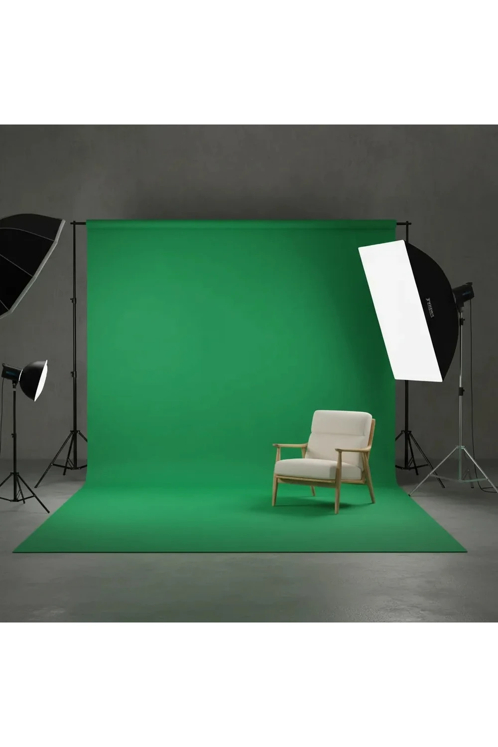 Tela Fondo Fotográfico Sinfin 3mt X 3mt Fotos Videos 920g VERDE