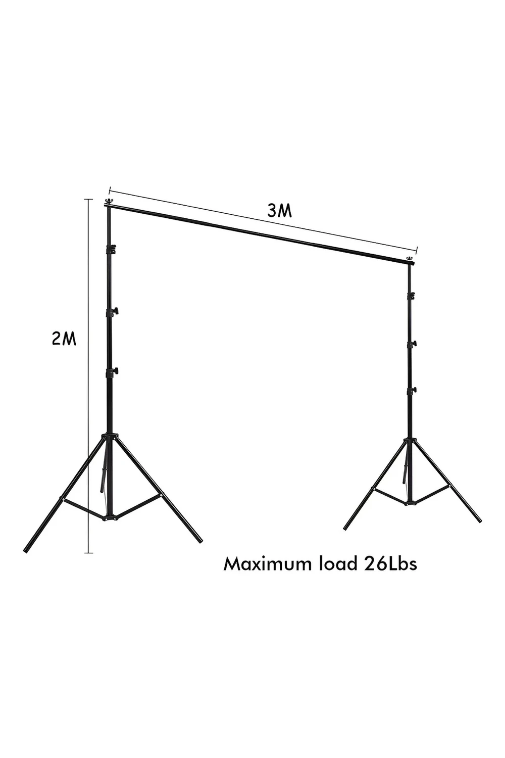 Trípode Soporte Porta Fondos Para Tela Estudio Fotografía Trípode Soporte Porta Fondos Para Tela Estudio Fotografía
