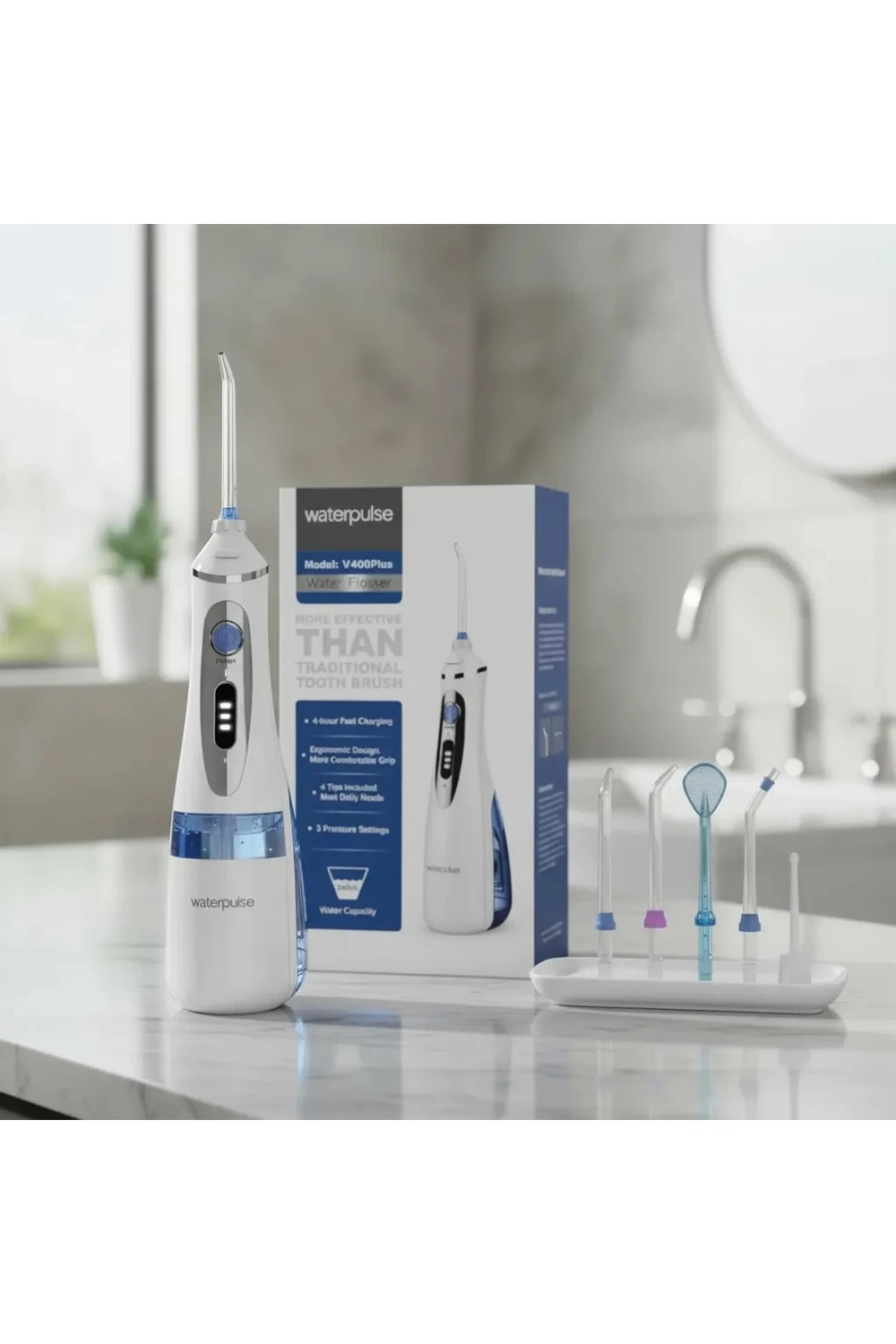 Irrigador Bucal Potente Waterplus V400 Plus 240ml Dientes Irrigador Bucal Potente Waterplus V400 Plus 240ml Dientes