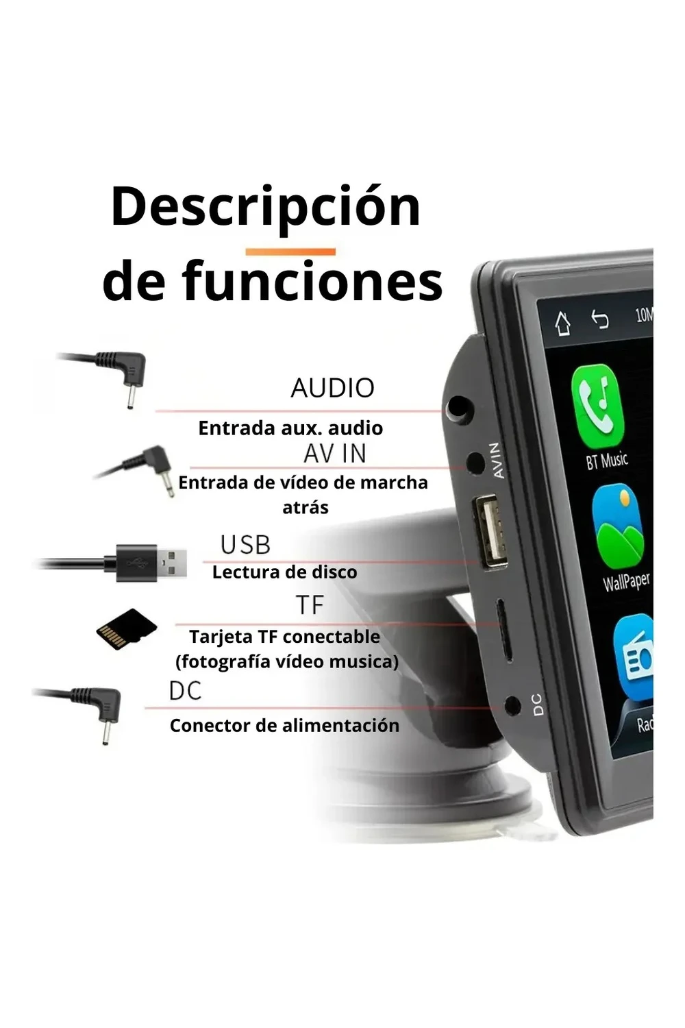 Pantalla Carplay Y Android Auto Inalámbrica Hd 7 Pulgada Pantalla Carplay Y Android Auto Inalámbrica Hd 7 Pulgada