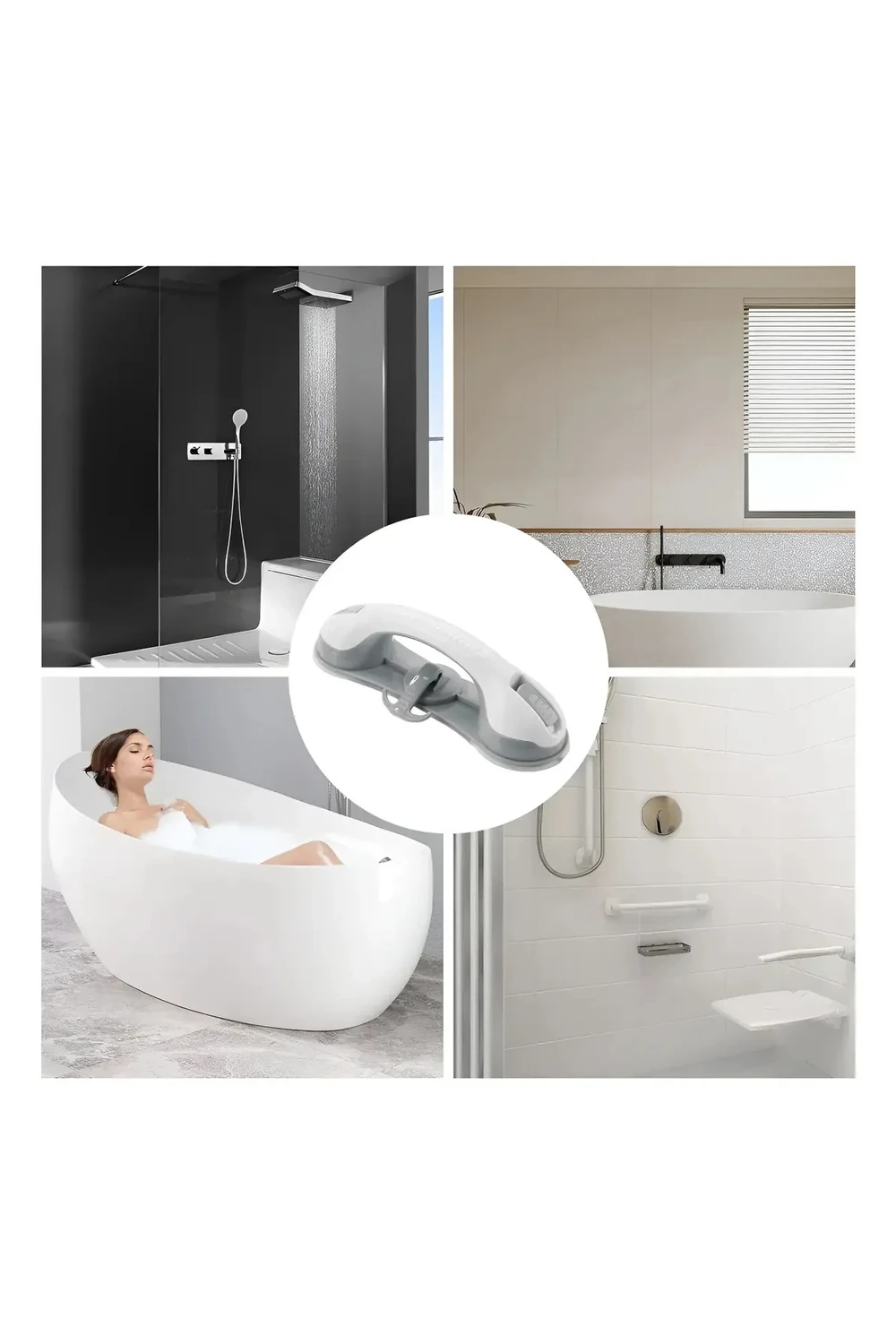 Agarradera Antideslizante Con Ventosa Para Baño Resistente Agarradera Antideslizante Con Ventosa Para Baño Resistente
