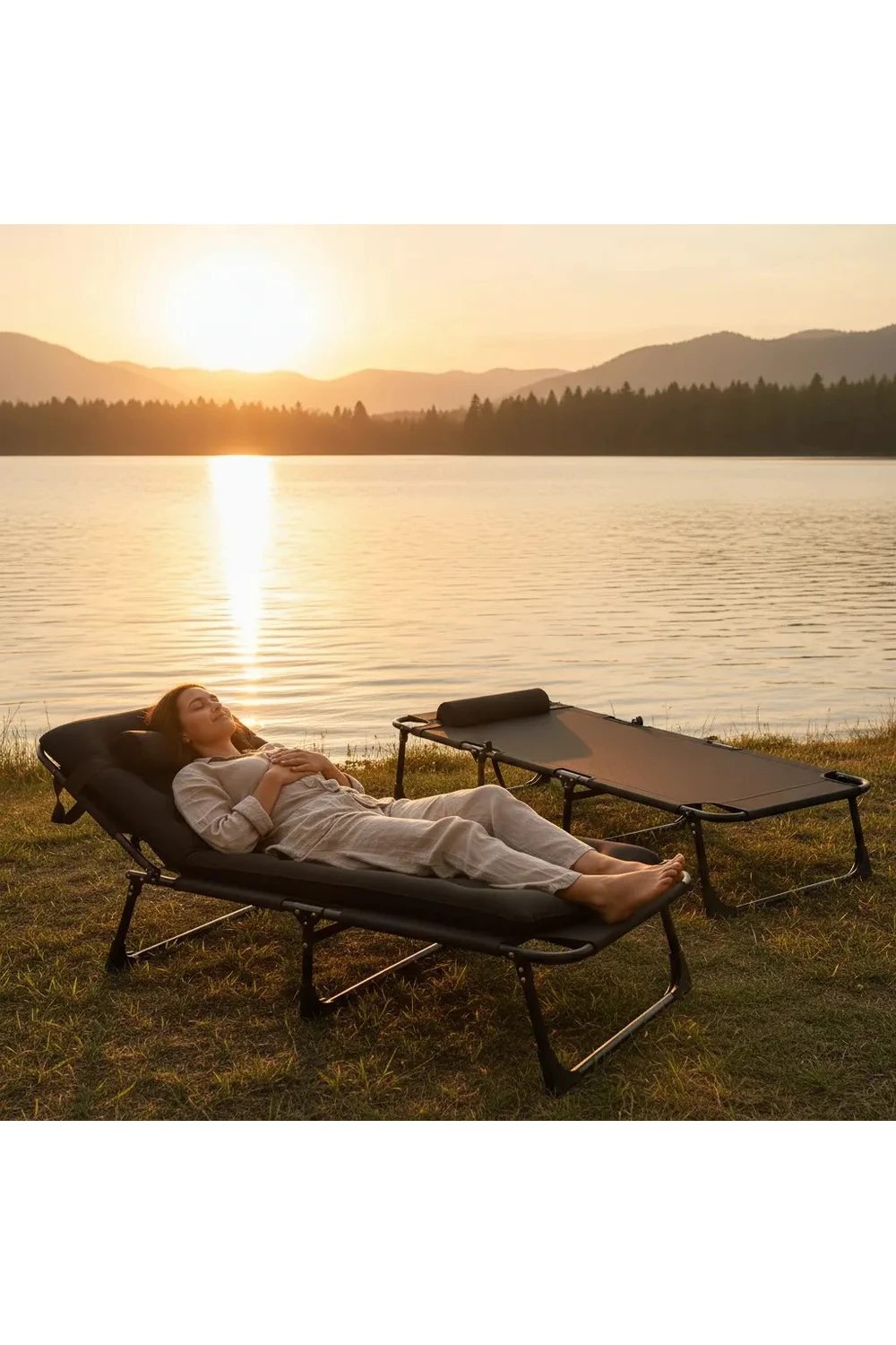 Catre Cama Plegable Con Colchón Y Almohada Reforzado Camping Catre Cama Plegable Con Colchón Y Almohada Reforzado Camping
