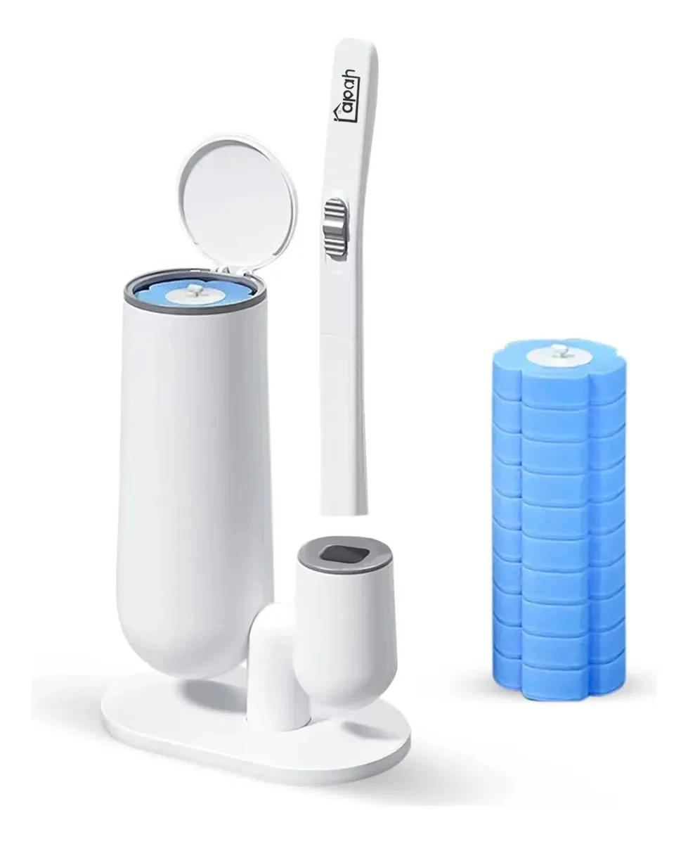 Limpiador De Inodoro Cepillo C/ Soporte + Recargas Higienico 