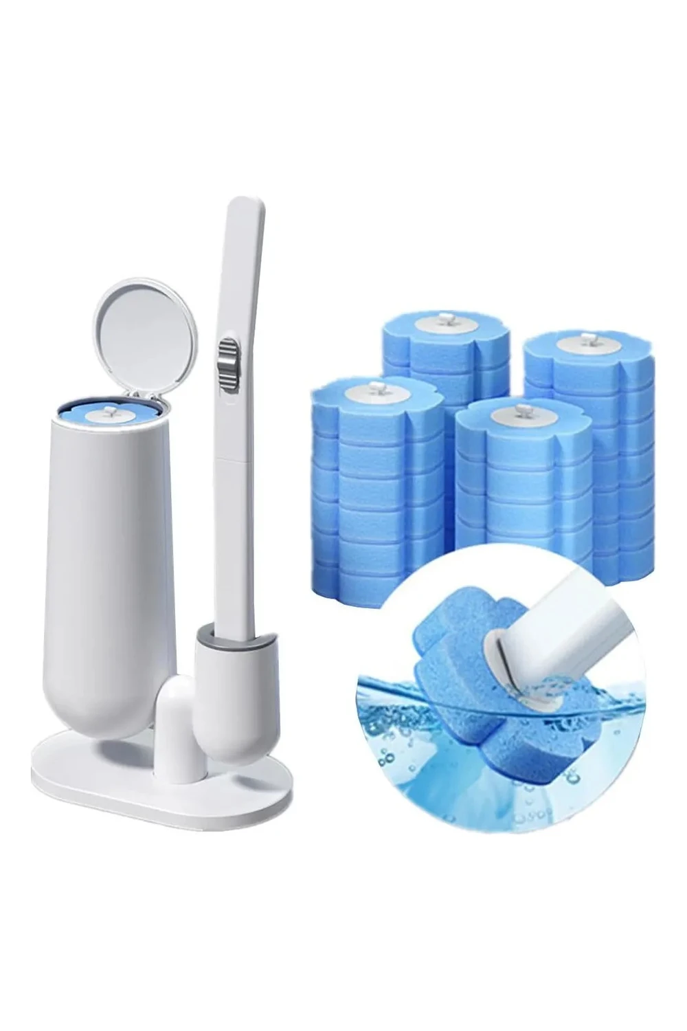 Limpiador De Inodoro Cepillo C/ Soporte + Recargas Higienico Limpiador De Inodoro Cepillo C/ Soporte + Recargas Higienico