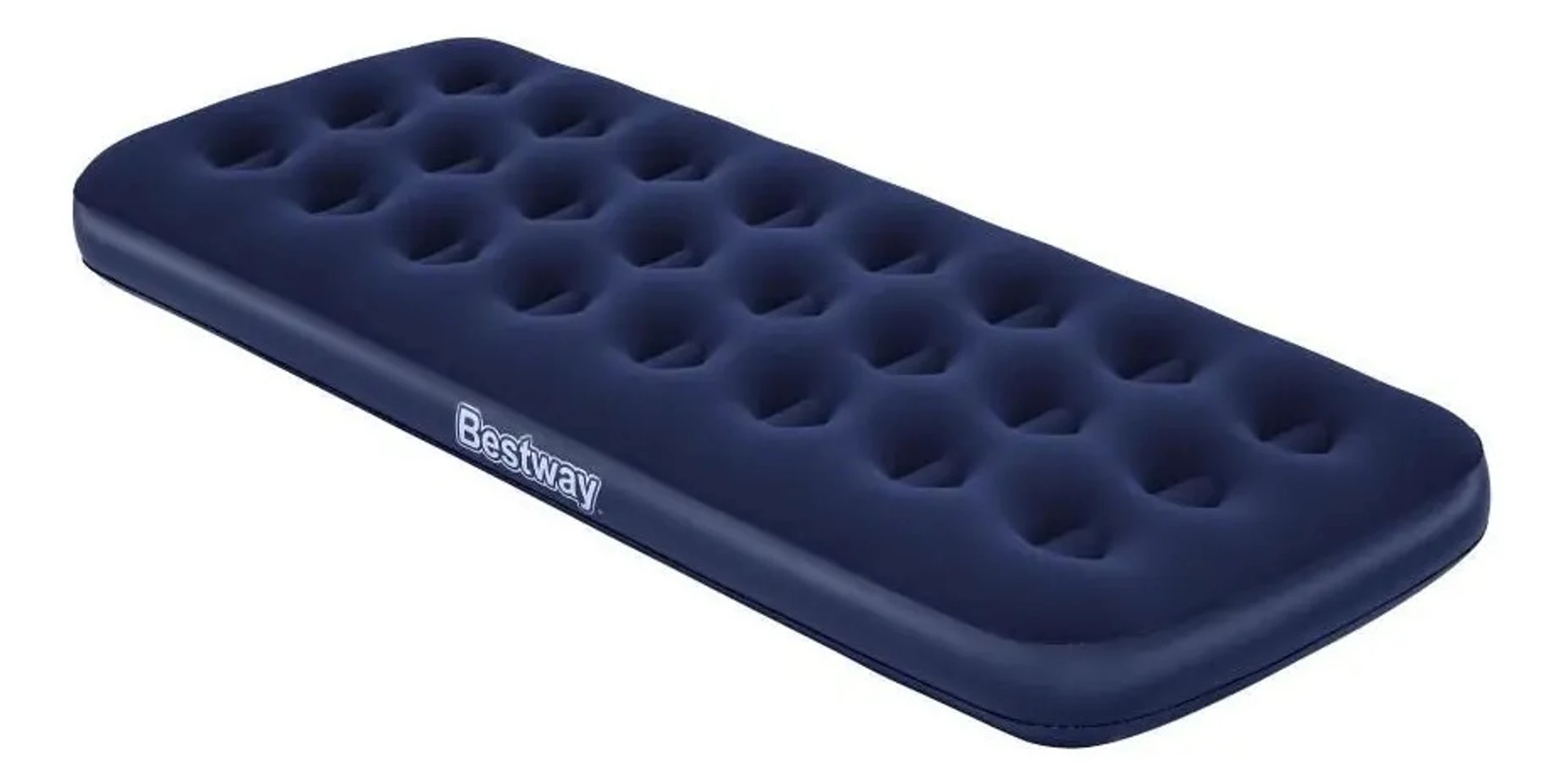 Colchon Inflable 1 Plaza Hogar Cabaña Camping Bestway LG Color Azul 