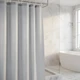 Cortina De Baño Tela Antihongos 180x180cm 12 Ganchos Impermeable Gris