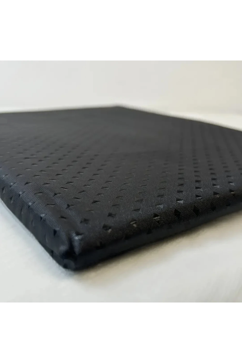 Cortina De Baño Tela Antihongos 180x180cm 12 Ganchos Impermeable Negra