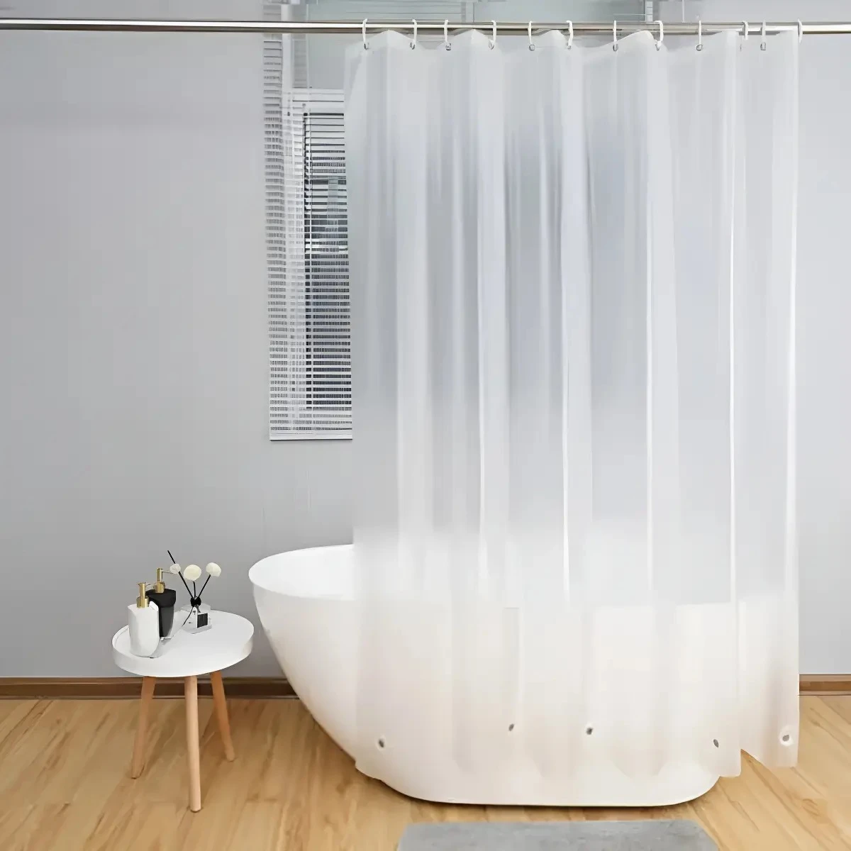 Cortina Ducha Jacuzzi Transparente 180x180 Impermeable Baño 