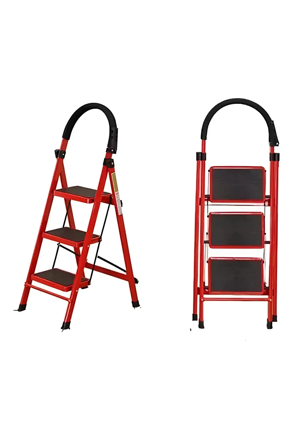 Escalera Plegable De Acero 3 Escalones Patas Antideslizante Escalera Plegable De Acero 3 Escalones Patas Antideslizante
