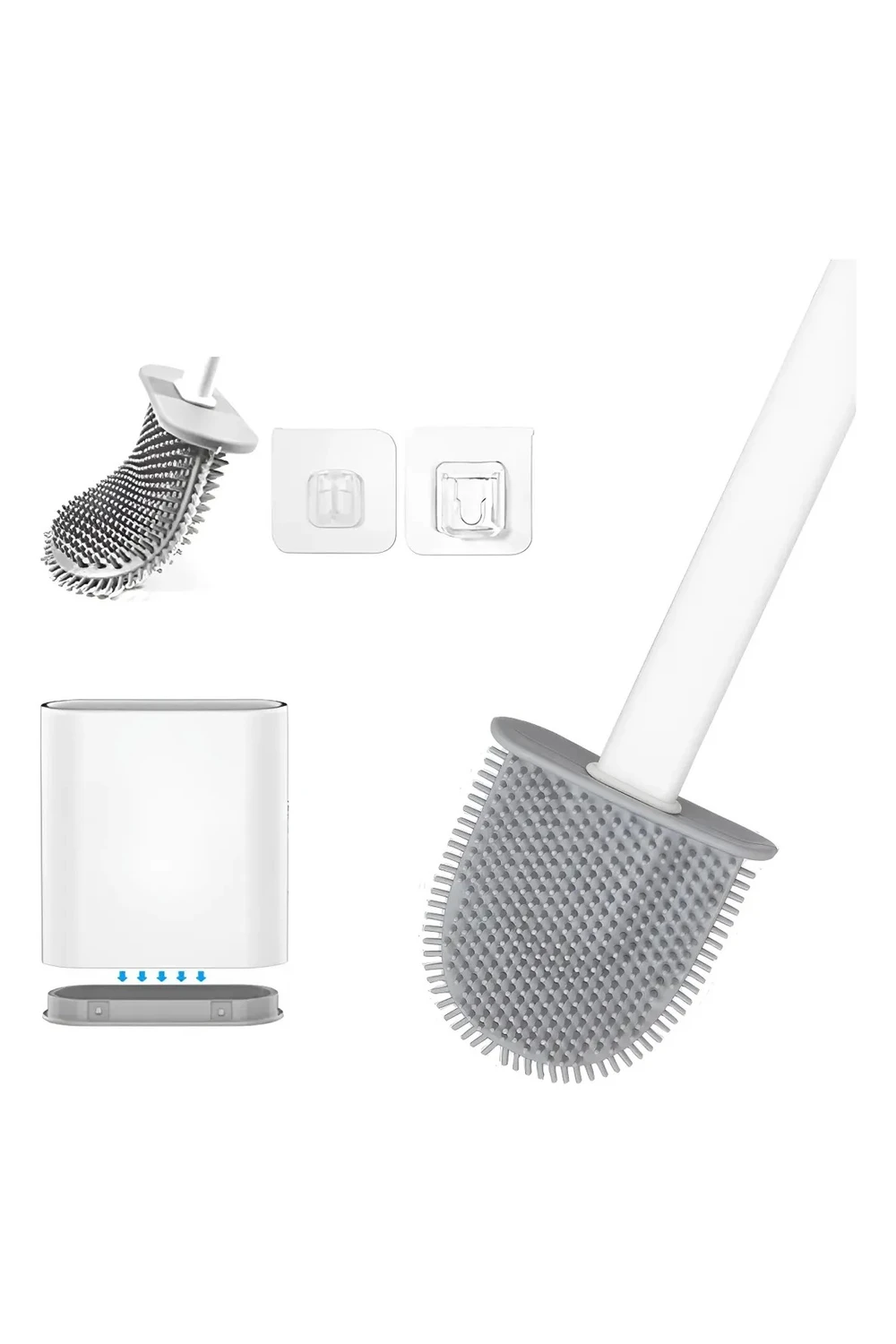 Escobilla Cepillo Limpia Baño Inodoro Silicona Higenico Escobilla Cepillo Limpia Baño Inodoro Silicona Higenico
