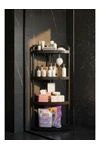 Estante Organizador Esquinero Baño 4 Niveles Modular Negro Estante Organizador Esquinero Baño 4 Niveles Modular Negro