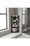 Estante Organizador Esquinero Baño 4 Niveles Modular Negro Estante Organizador Esquinero Baño 4 Niveles Modular Negro