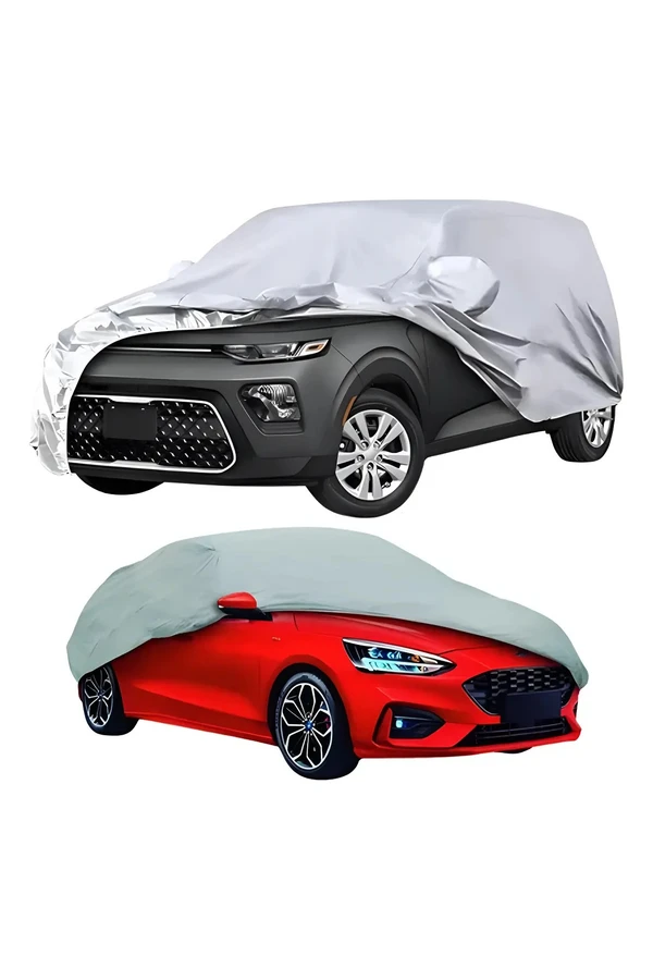 Funda Cubre Auto Impermeable Talle Xl Premium Con Felpa Gris Funda Cubre Auto Impermeable Talle Xl Premium Con Felpa Gris