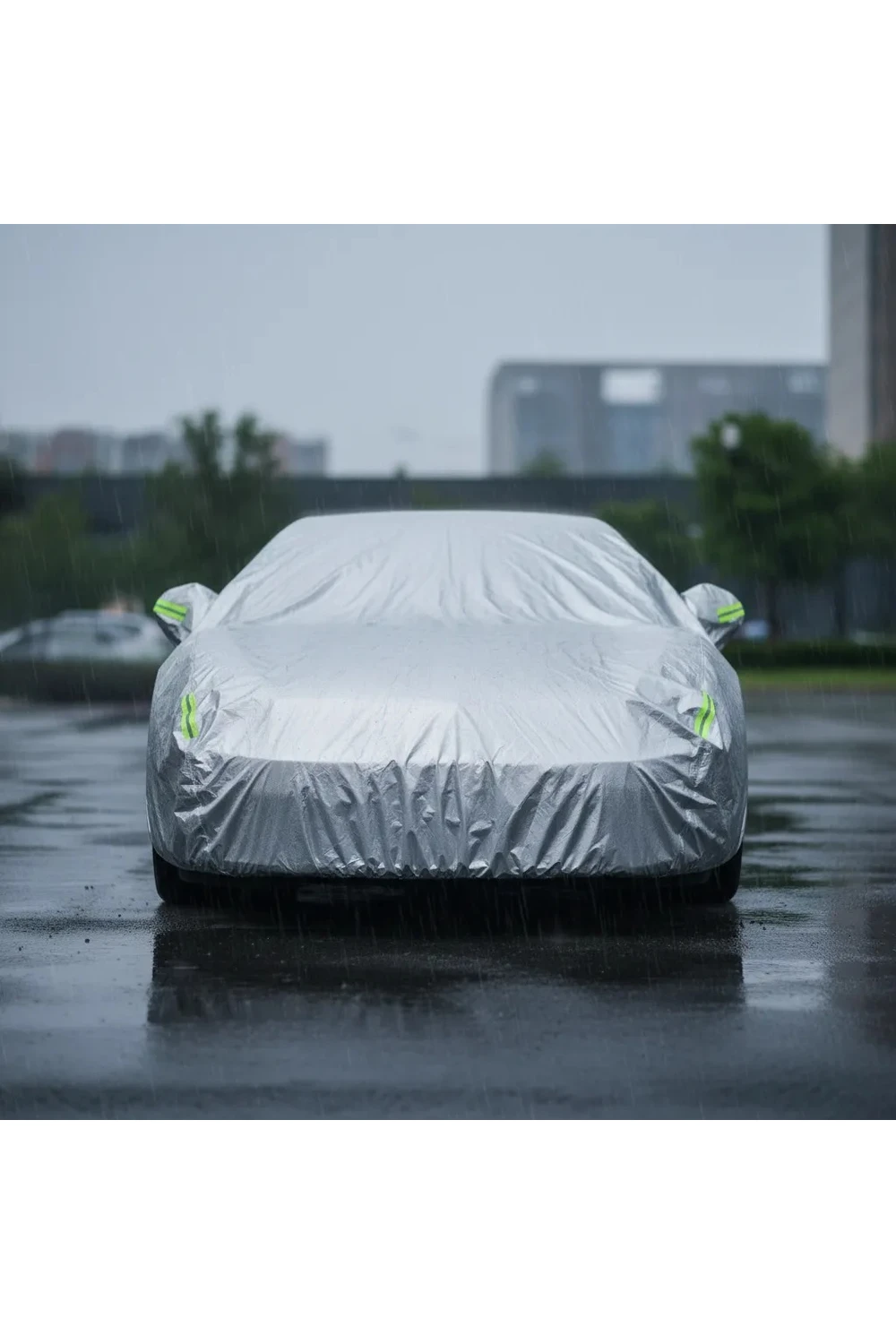Funda Cubre Auto Impermeable Talle Xl Premium Con Felpa Gris Funda Cubre Auto Impermeable Talle Xl Premium Con Felpa Gris