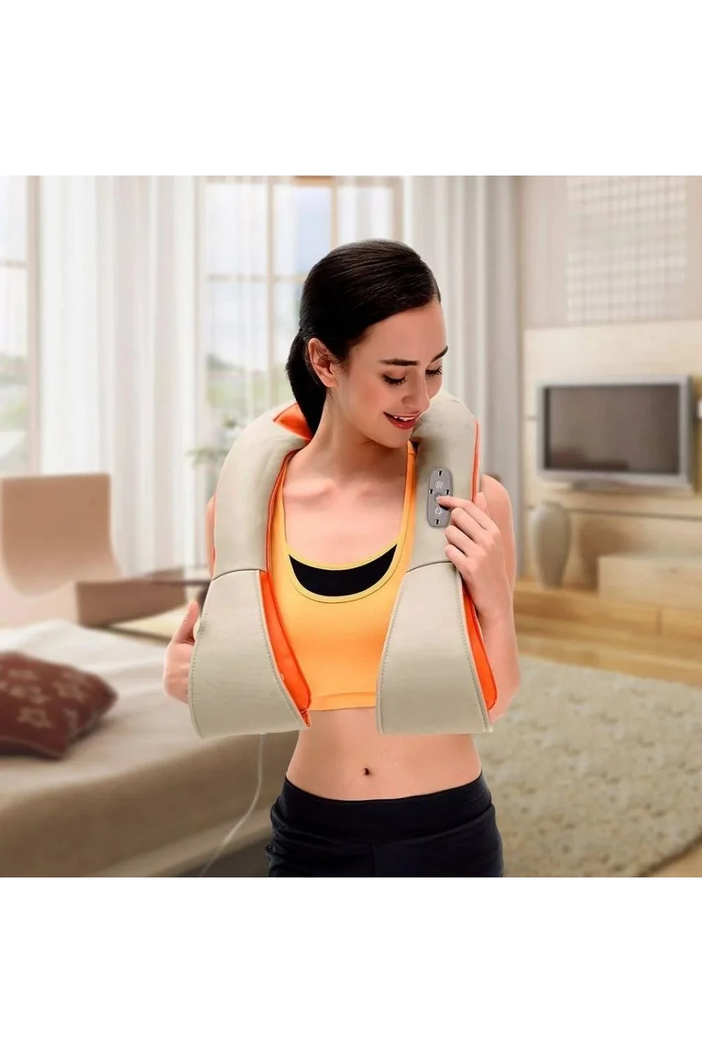 Masajeador Eléctrico Cuello Espalda Cervicales 8 Cabezales Masajeador Eléctrico Cuello Espalda Cervicales 8 Cabezales