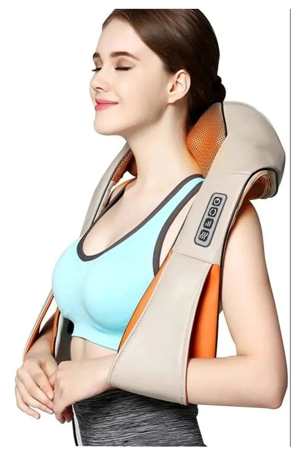 Masajeador Eléctrico Cuello Espalda Cervicales 8 Cabezales Masajeador Eléctrico Cuello Espalda Cervicales 8 Cabezales