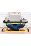 Mesa Plegable Para Notebook Tablet + Porta Vaso Desayunador Negra