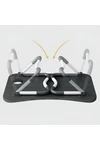 Mesa Plegable Para Notebook Tablet + Porta Vaso Desayunador Negra