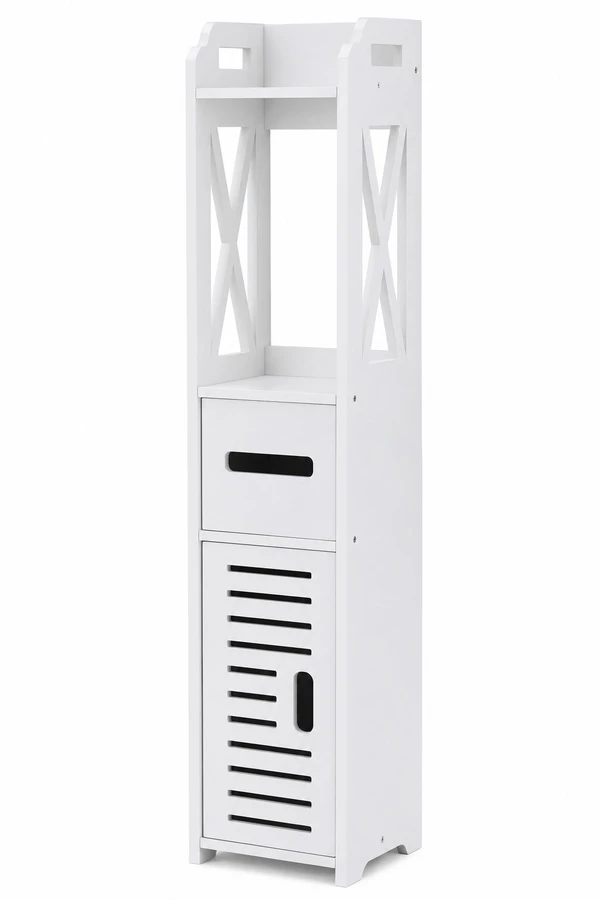 Mueble De Baño Organizador Columna Blanco 80 Cm Multiuso Mueble De Baño Organizador Columna Blanco 80 Cm Multiuso