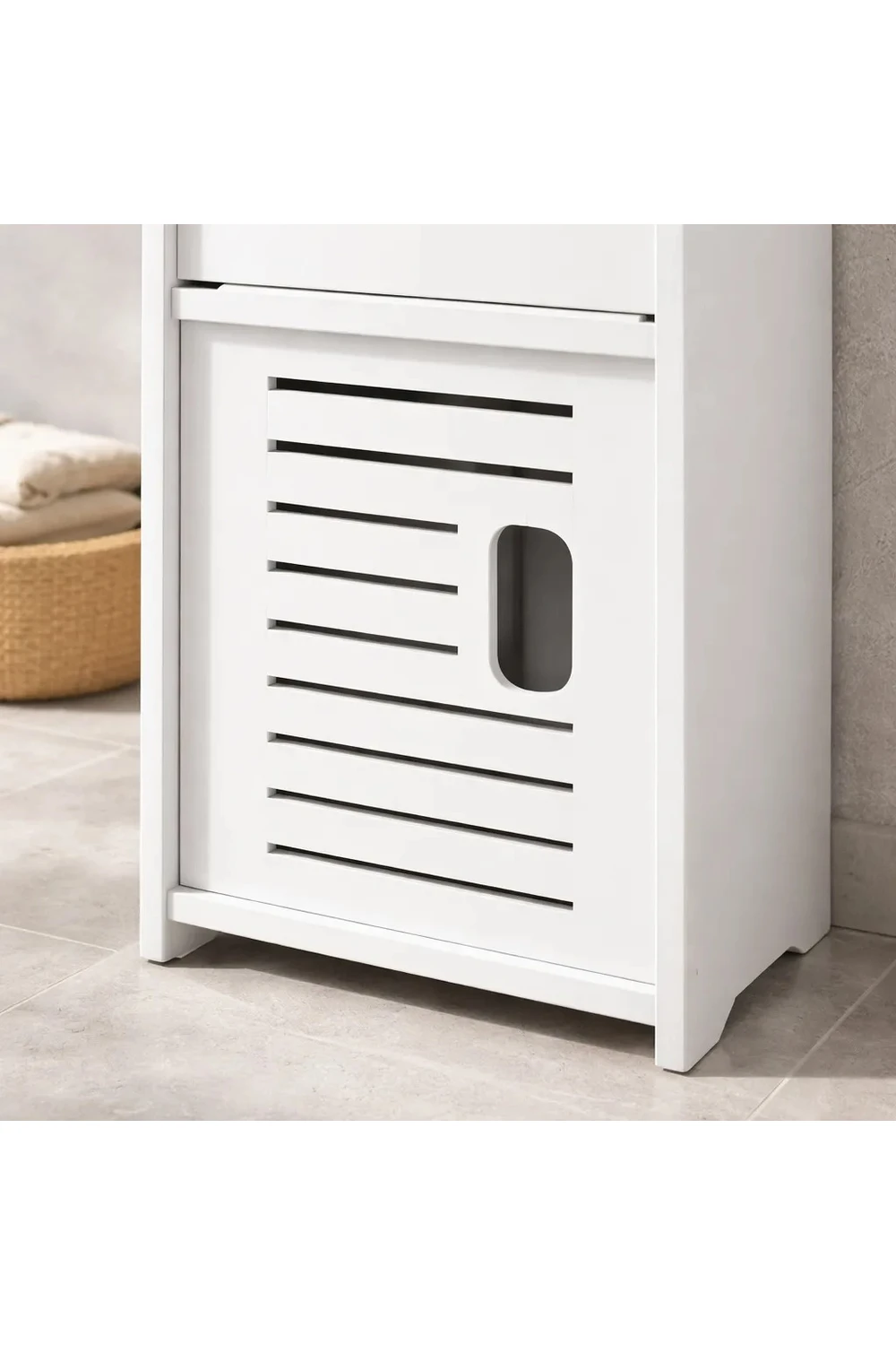 Mueble De Baño Organizador Columna Blanco 80 Cm Multiuso Mueble De Baño Organizador Columna Blanco 80 Cm Multiuso