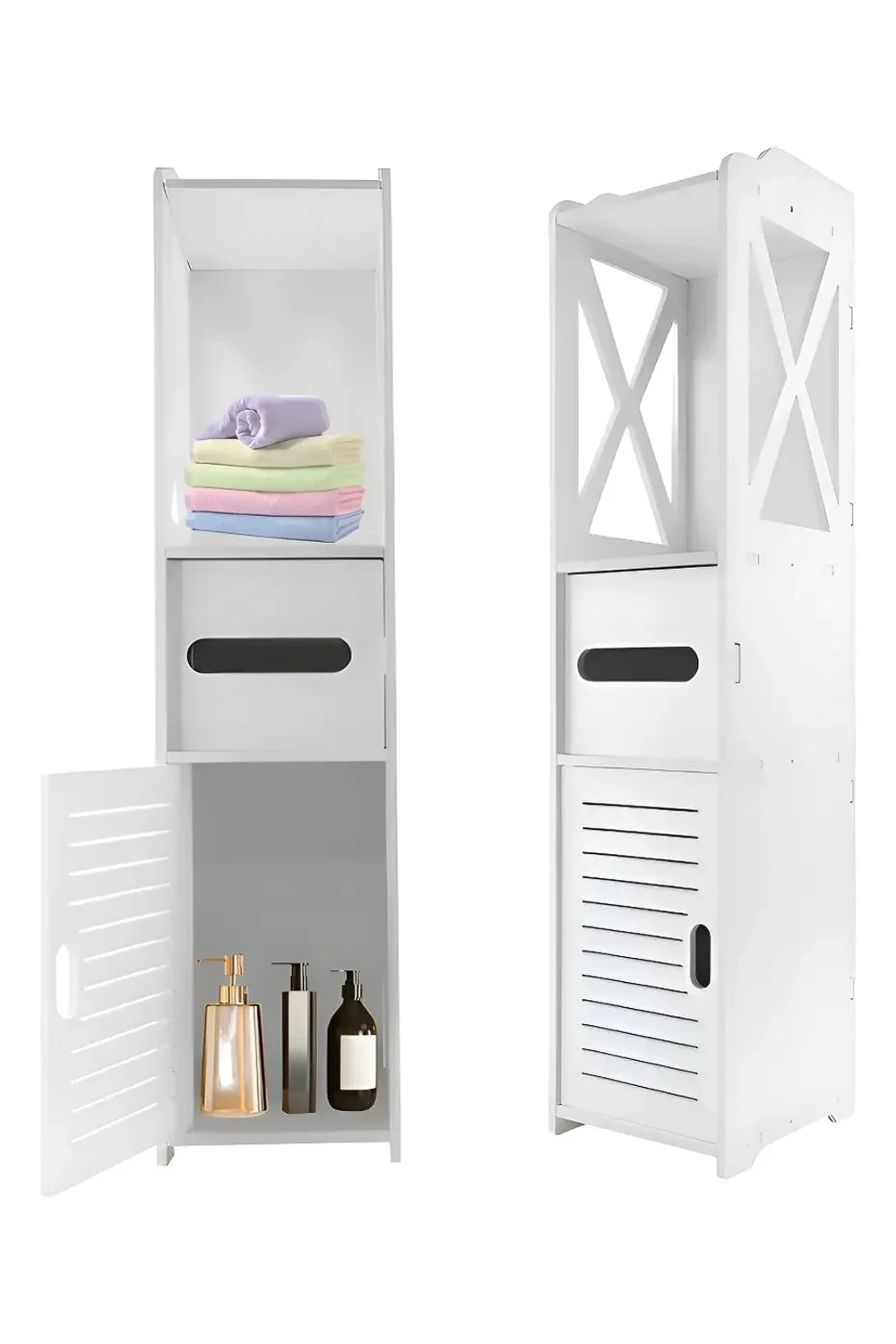 Mueble De Baño Organizador Columna Blanco 80 Cm Multiuso Mueble De Baño Organizador Columna Blanco 80 Cm Multiuso