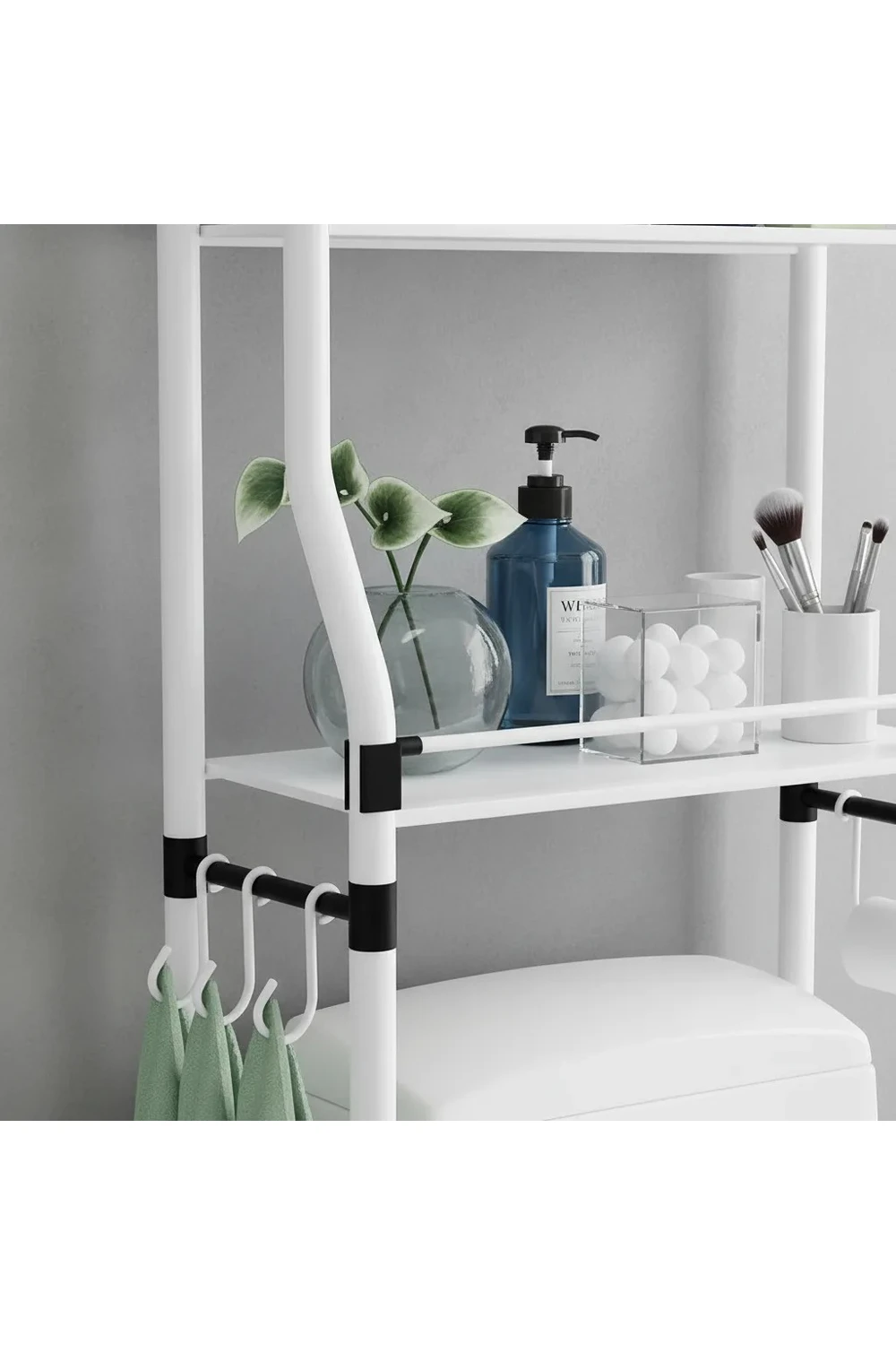 Mueble Organizador De Baño Sobre Inodoro 3 Estantes Blanco Mueble Organizador De Baño Sobre Inodoro 3 Estantes Blanco