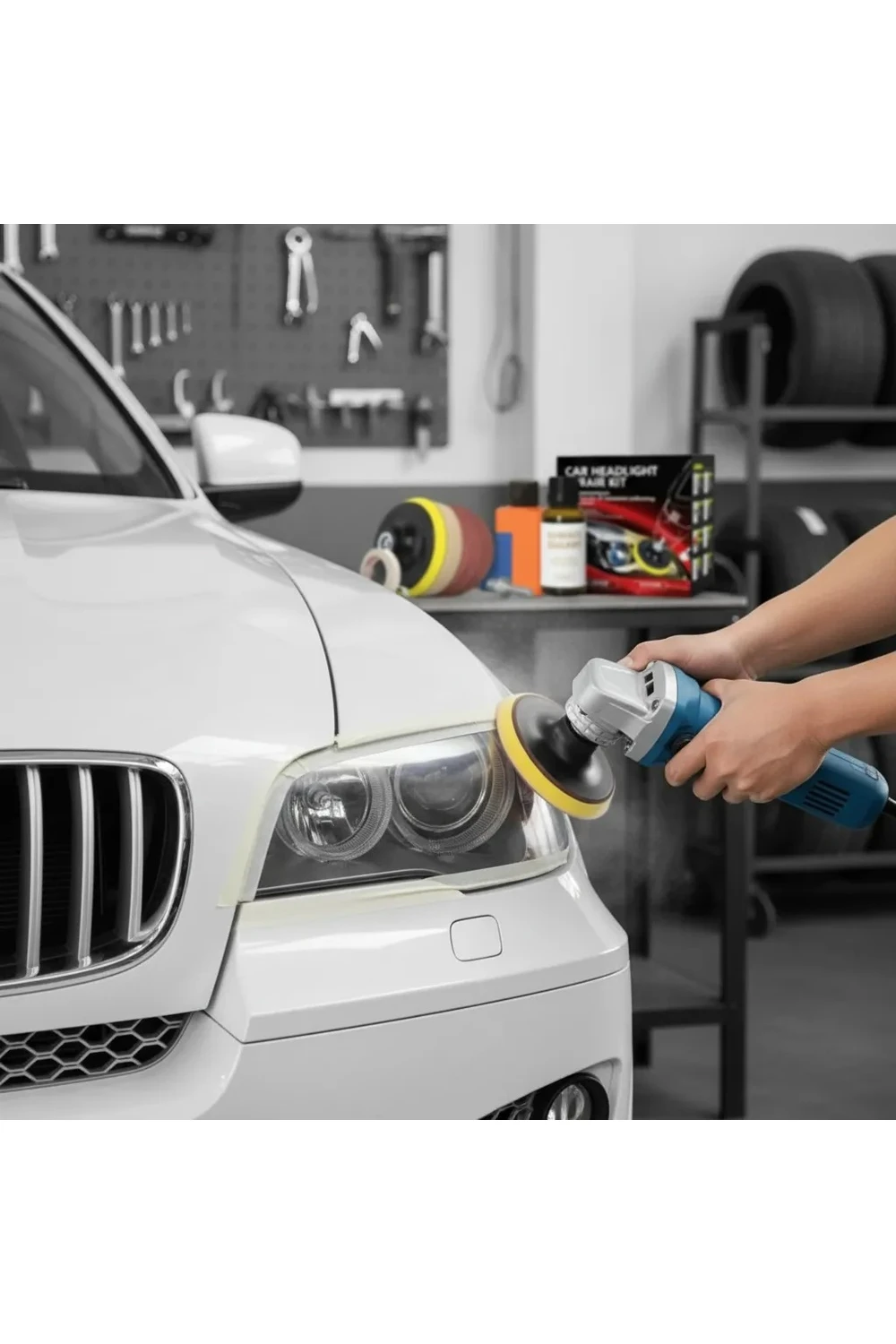 Kit Restaurador Revividor Pulidor De Faros Ópticas De Auto Kit Restaurador Revividor Pulidor De Faros Ópticas De Auto