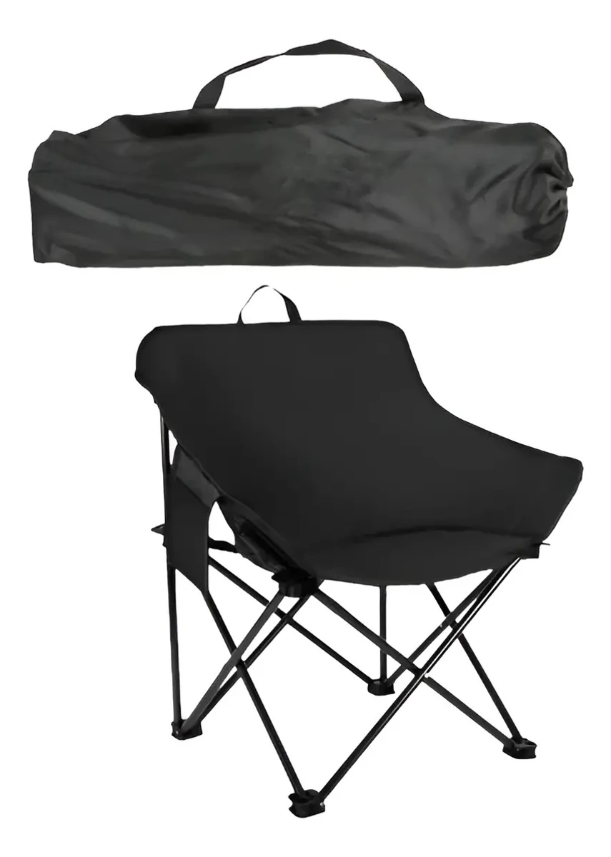 Silla Plegable Con Funda Reforzada 120kg Playa Camping 