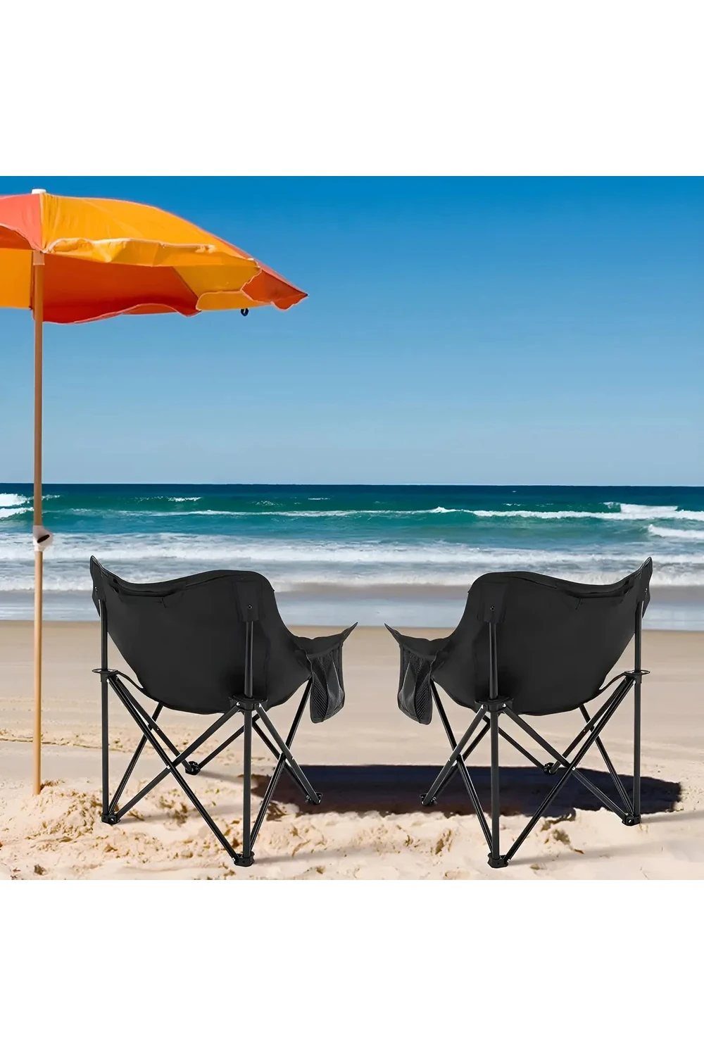 Silla Plegable Con Funda Reforzada 120kg Playa Camping Silla Plegable Con Funda Reforzada 120kg Playa Camping