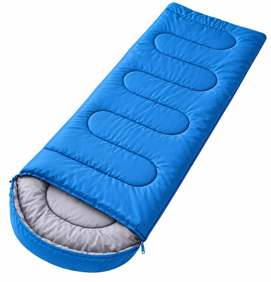 Sobre Saco De Dormir Térmico Camping Impermeable C/ Bolso 2m - Celeste 