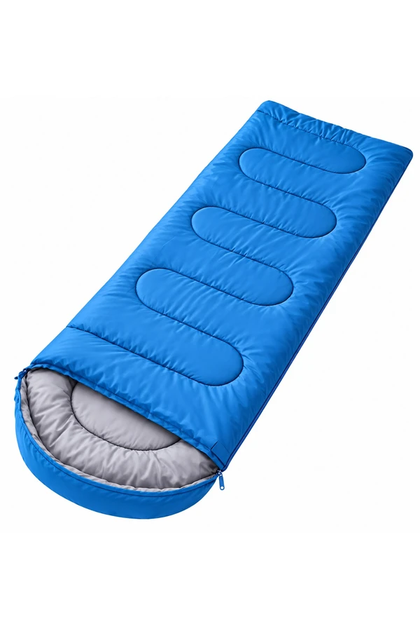 Sobre Saco De Dormir Térmico Camping Impermeable C/ Bolso 2m Celeste