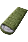 Sobre Saco De Dormir Térmico Camping Impermeable C/ Bolso 2m Verde Musgo