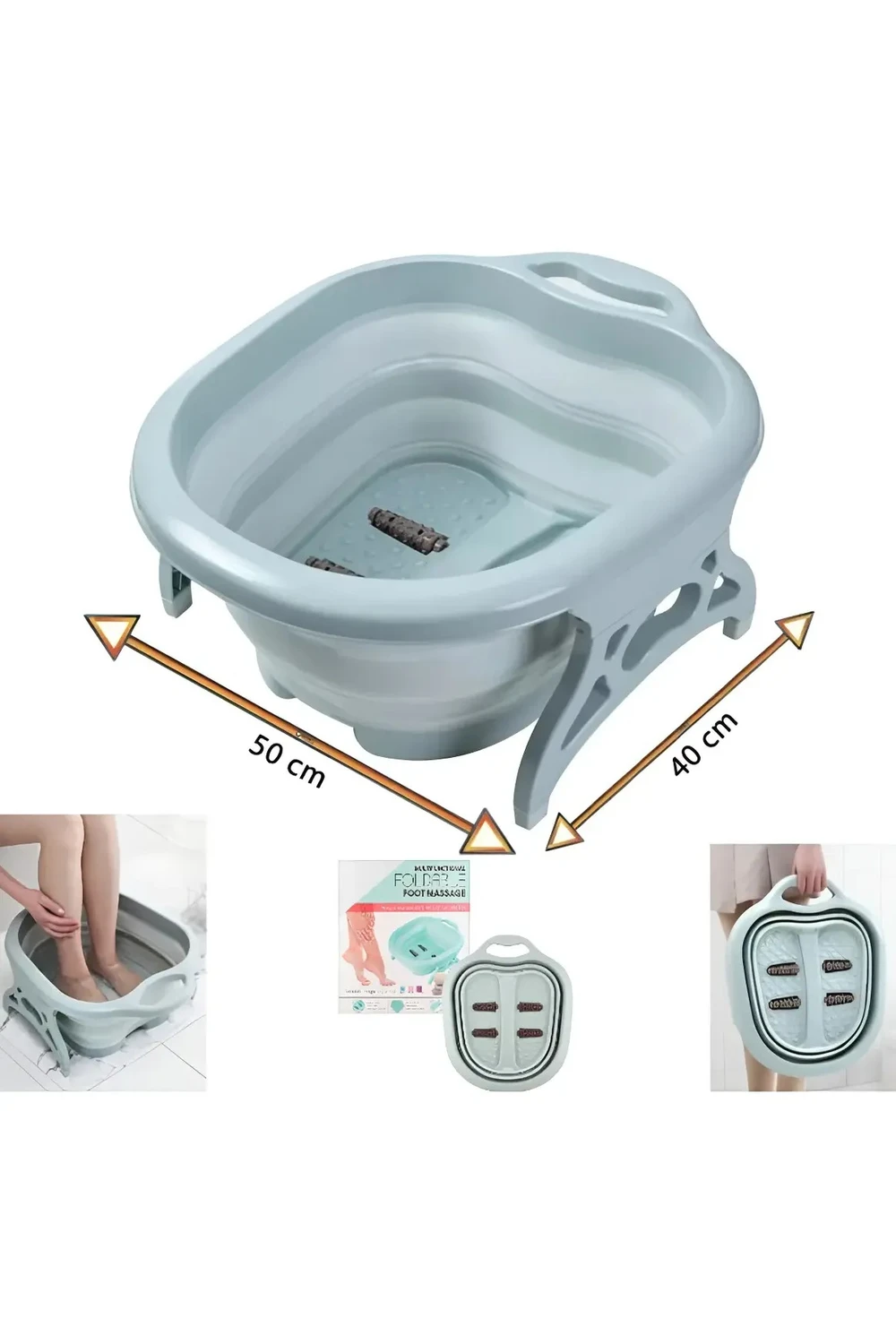 Bañera Para Pies Spa Masajeador Plegable Relajante Palangana Bañera Para Pies Spa Masajeador Plegable Relajante Palangana