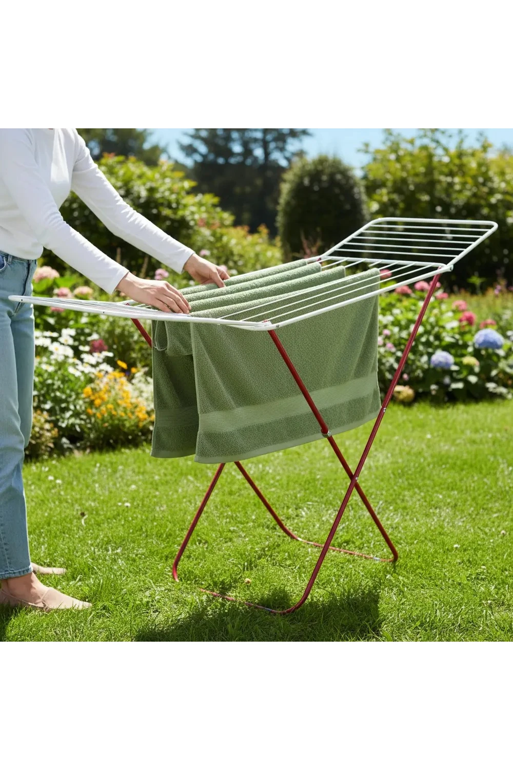 Tendedero Para Ropa De Pie Plegable Tender Acero Inoxidable Tendedero Para Ropa De Pie Plegable Tender Acero Inoxidable