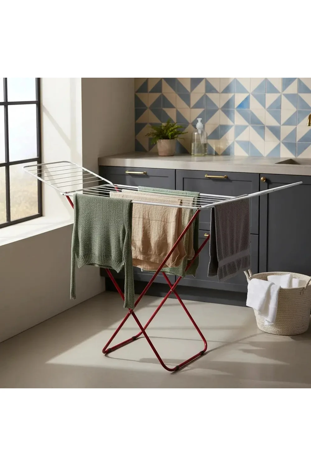 Tendedero Para Ropa De Pie Plegable Tender Acero Inoxidable Tendedero Para Ropa De Pie Plegable Tender Acero Inoxidable