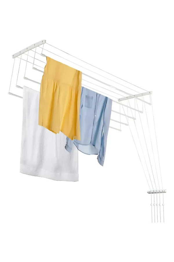 Tendedero Techo Regulable Ropa Plegable Retráctil Reforzado Tendedero Techo Regulable Ropa Plegable Retráctil Reforzado
